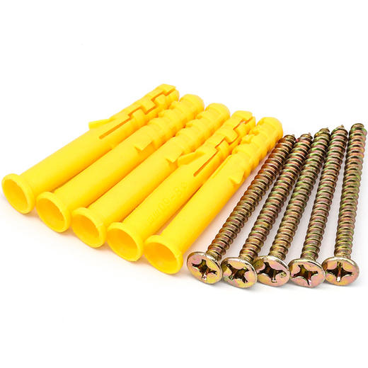 小黄鱼塑料膨胀螺丝M8镀彩锌自攻螺丝 加长膨胀管胀栓胀钉尼龙胀塞 商品图2