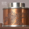 臻宝堂茶叶罐铜包锡制手工存储罐密封防潮普洱便携金属空茶罐茶具铜包锡茶叶罐-青松(矮) 商品缩略图3
