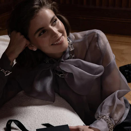 北京仓｜Skultuna-Pavé-银色 四叶草 密钻 耳钉［瑞典设计师］ 商品图3