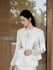 东方境X郭培| 提花拼丝绒刺绣棉马甲-白色 商品缩略图13