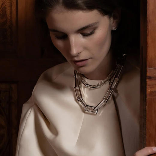 北京仓｜Skultuna-Pavé-银色 四叶草 密钻 耳钉［瑞典设计师］ 商品图4