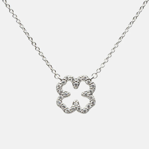 北京仓｜Skultuna-Pavé-银色 四叶草 密钻 吊坠 项链［瑞典设计师］ 商品图2