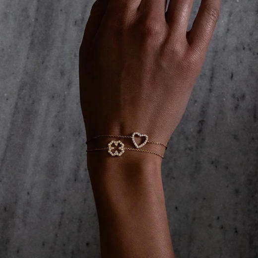 北京仓｜Skultuna-Pavé-金色 四叶草 密钻 手链［瑞典设计师］ 商品图6