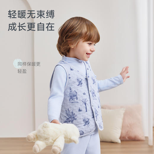 【2025年秋冬新品】ibaby×outlast太空科技恒温儿童男童女童空气层马甲薄棉背心 商品图6