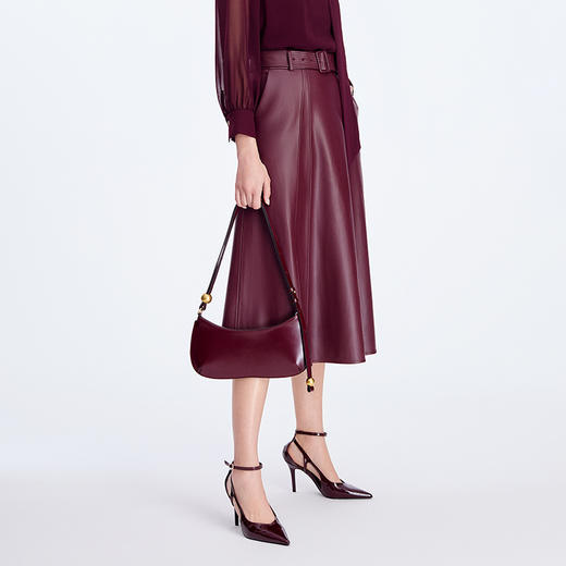 EITIE爱特爱纯棉羊皮触感柔软细腻皮裙8393001 商品图7