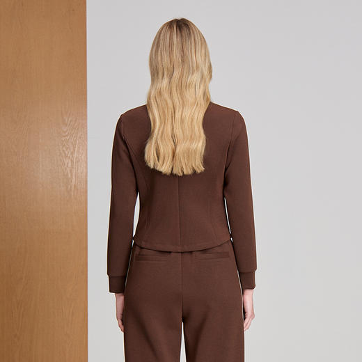 EITIE爱特爱立领拉链造型简约利落有型短外套8303010 商品图4