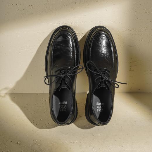 西村名物2025年秋季新款商务休闲正装皮鞋男系带百搭通勤单鞋T15CV31161 商品图2