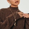 送女友lost in echo2025早秋新款异域玛瑙黑檀木珍珠长项链毛衣链 商品缩略图3