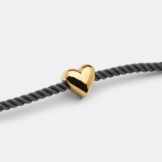 北京仓｜Skultuna-Heart Thread-灰褐色 爱心 吊坠 手链［瑞典设计师］ 商品图4