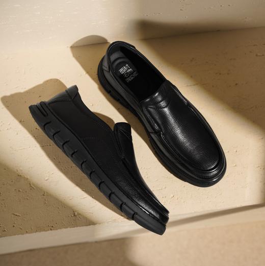 西村名物2025年秋季新款软底一脚蹬休闲防滑耐磨男士皮鞋T15CW31201 商品图1