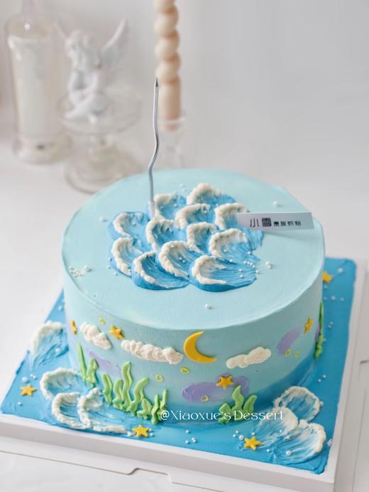 海洋卡通风蛋糕（图片是8寸效果图） 商品图1