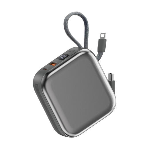 3c认证 wiwu小方块磁吸迷你充电宝三合一自带双线1万毫安移动电源 商品图4