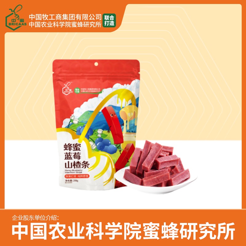 新品 | 蜂蜜蓝莓山楂条 208g/袋 软糯酸甜 解馋零食