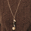送女友lost in echo2025早秋新款异域玛瑙黑檀木珍珠长项链毛衣链 商品缩略图1