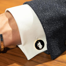 北京仓｜Skultuna-Moomin 联名款-绅士的姆明pappa 袖扣［瑞典设计师］