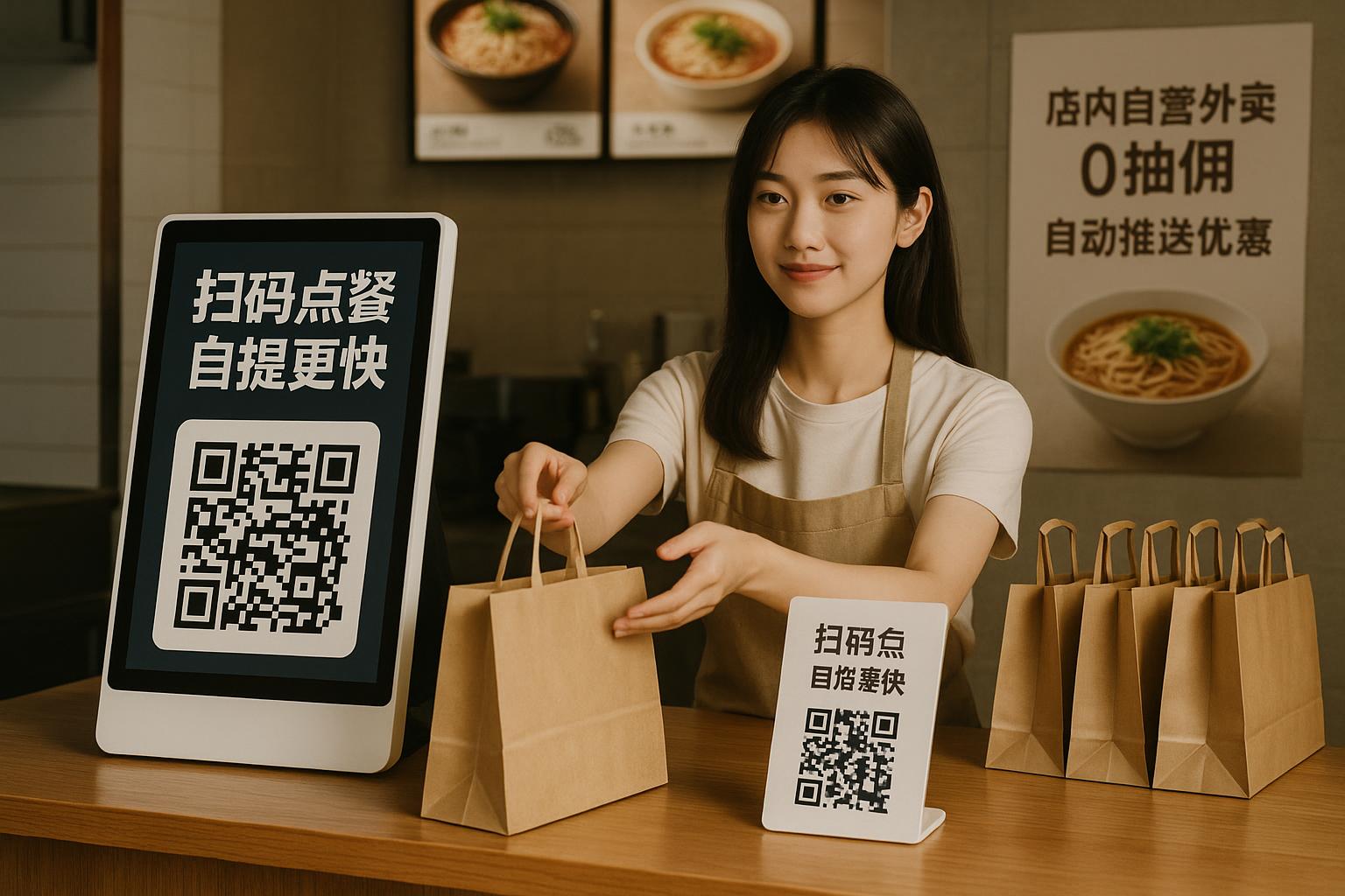 小程序扫码点餐，怎样节省人力？