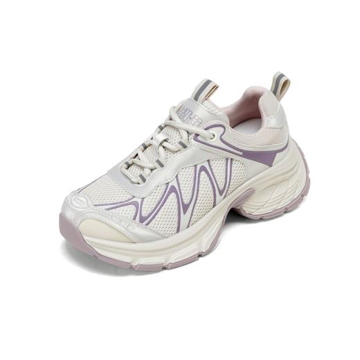 西村名物2025年秋季新款超轻厚底增高系带舒适透气老爹鞋运动鞋T25CM31451 商品图9