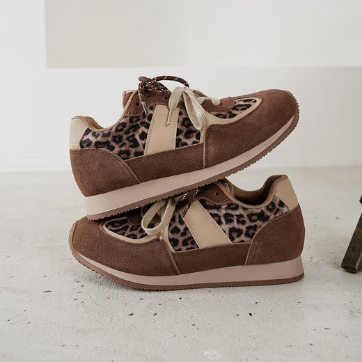 西村名物2025年秋季新款超轻厚底舒适透气系带运动鞋阿甘鞋德训鞋T25CM31551 商品图8