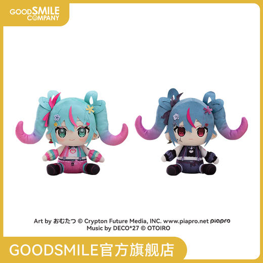 【GSC补款】毛绒玩偶 DecoMiku 光明/黑暗 初音未来 手办模玩 商品图0