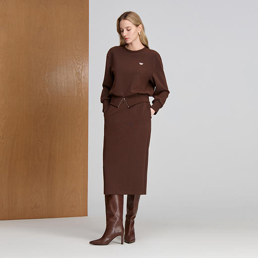 EITIE爱特爱休闲直筒包容性强半身裙8306010 商品图1