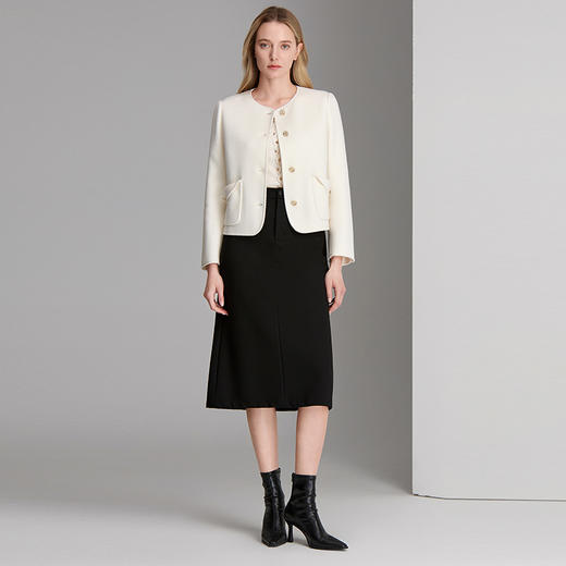 EITIE爱特爱羊毛羊绒混纺柔软保暖舒适大衣8314002 商品图1