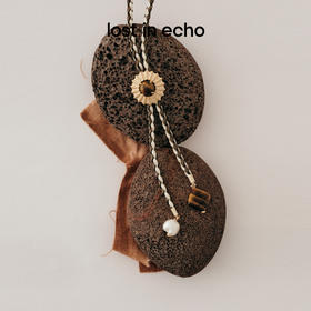 送女友lost in echo2025早秋新款异域可调节皮绳编织长项链毛衣链