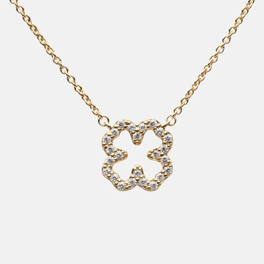 北京仓｜Skultuna-Pavé-金色 四叶草 密钻 吊坠 项链［瑞典设计师］ 商品图2