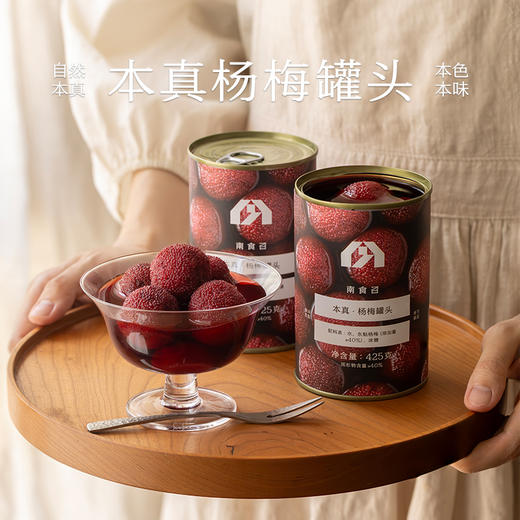 南食召 本真杨梅罐头 当季东魁杨梅 自然清甜 顺丰发货水果罐头 商品图0