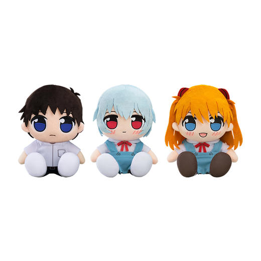 【GSC现货】KURIPAN 毛绒玩偶 碇真嗣(制服 Ver.)/绫波零(制服 Ver.)/式波·明日香·兰格雷(制服 Ver.) 新世纪福音战士剧场版 商品图4