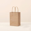 加厚牛皮纸手提袋 黄牛纸外卖餐饮打包袋 烘焙包装礼品袋 纯色包装袋子1个 商品缩略图1
