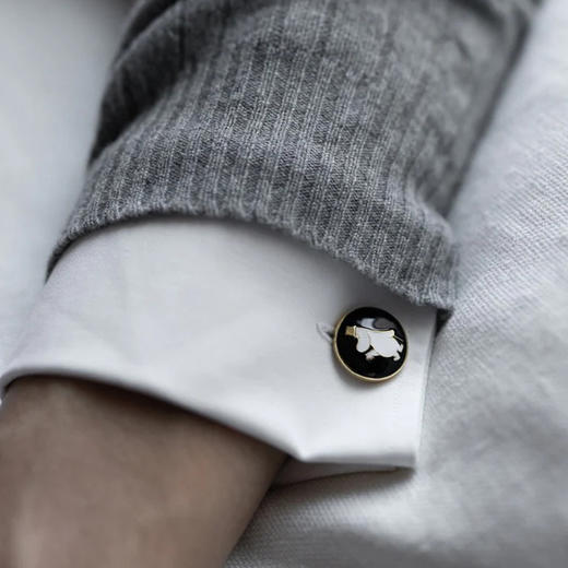 北京仓｜Skultuna-Moomin 联名款-绅士的姆明pappa 袖扣［瑞典设计师］ 商品图4