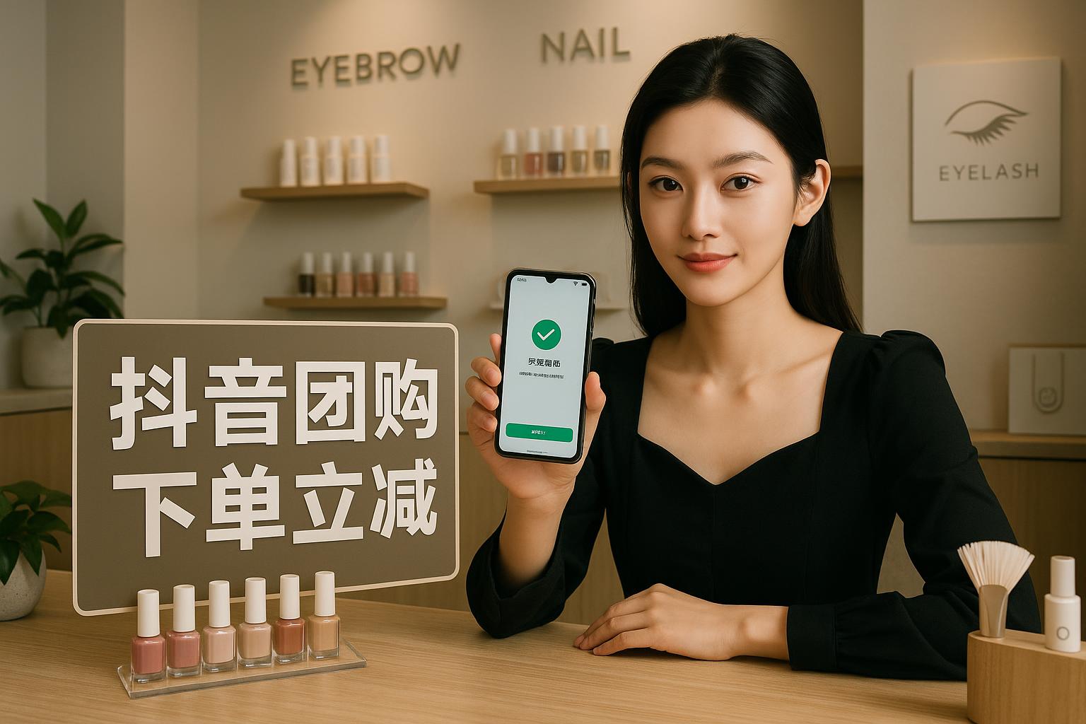 本地美甲紋繡門店抖音團購怎么做？玩法與要點