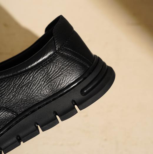 西村名物2025年秋季新款软底一脚蹬休闲防滑耐磨男士皮鞋T15CW31201 商品图3