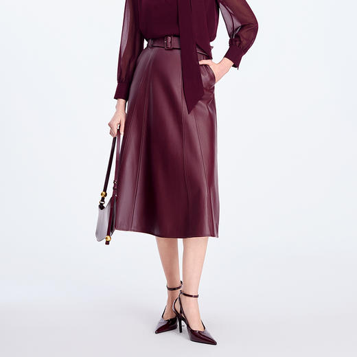 EITIE爱特爱纯棉羊皮触感柔软细腻皮裙8393001 商品图6