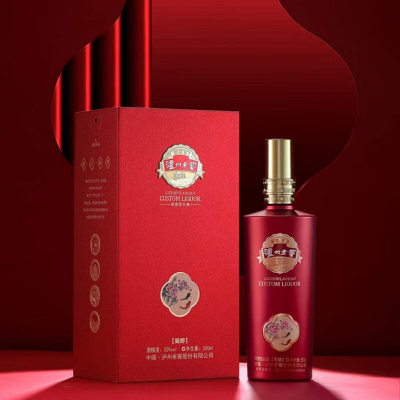 泸州（luzhou）泸州老窖 蜀醇 自饮佳品 商务送礼 佳节宴请 500ml单支52°
