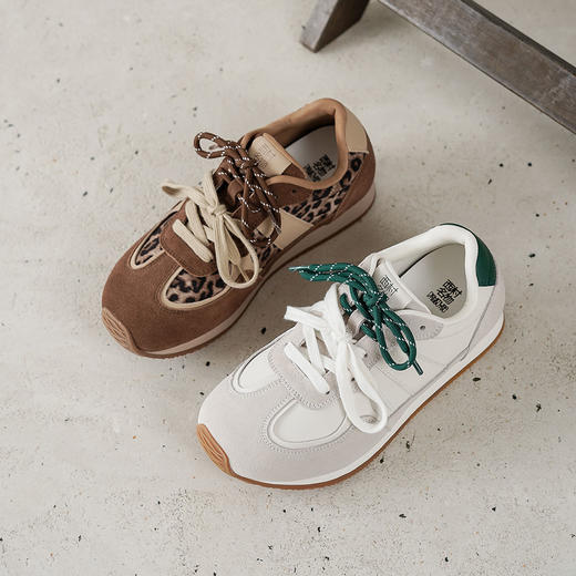 西村名物2025年秋季新款超轻厚底舒适透气系带运动鞋阿甘鞋德训鞋T25CM31551 商品图7