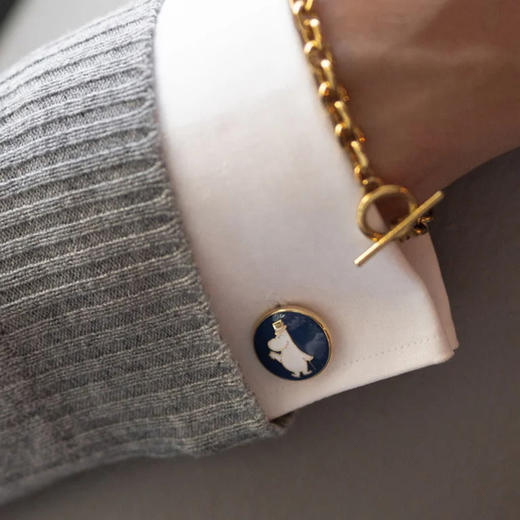 北京仓｜Skultuna-Moomin 联名款-绅士的姆明pappa 袖扣［瑞典设计师］ 商品图9