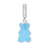 订购4周到｜CRYSTAL HAZE-Fizzy Nostalgia Bear-pave-蓝莓色小熊 吊坠（银色环扣）［挪威设计师］ 商品缩略图0