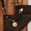 马君妍同款lost in echo早秋新款皮绳可调节天然珍珠项链毛衣链女 商品缩略图0