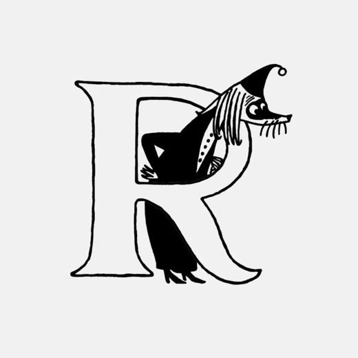 订购8周到｜Skultuna-Moomin 联名款-金色 字母R 吊坠 项链 [瑞典设计师〕 商品图1