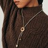 送女友lost in echo2025早秋新款异域可调节皮绳编织长项链毛衣链 商品缩略图4