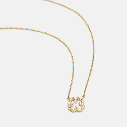 北京仓｜Skultuna-Pavé-金色 四叶草 密钻 吊坠 项链［瑞典设计师］ 商品图1