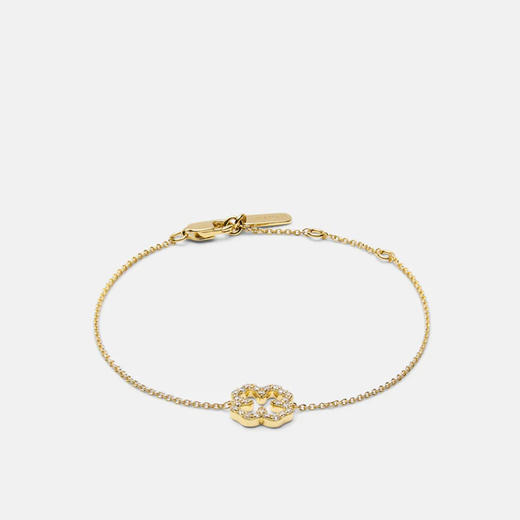 北京仓｜Skultuna-Pavé-金色 四叶草 密钻 手链［瑞典设计师］ 商品图1