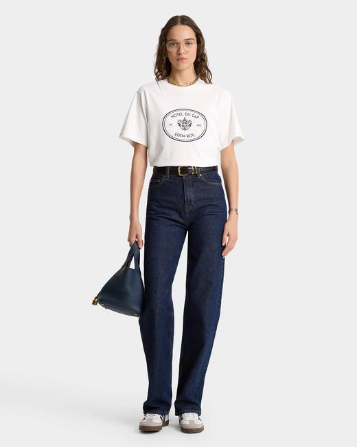 Sporty & Rich - Eden Crest T-Shirt - White - 女装 - T恤 - 白色 商品图2