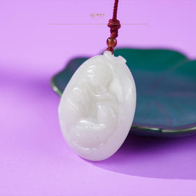 新疆国玉盟世玉羊脂玉挂件（动物）【带证书·顺丰物流】