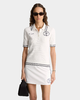 Sporty & Rich - Eden Crest Polo - White/Dark Navy - 女装 - Polo衫 - 白色/深蓝色 商品缩略图2