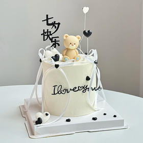 【告白小熊】在适合的时间与你相遇-水果夹心生日蛋糕