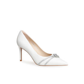 豪麟名鞋迪嘉女鞋皮鞋羊皮革DJMPA52WP019白色