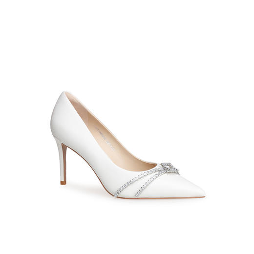 豪麟名鞋迪嘉女鞋皮鞋羊皮革DJMPA52WP019白色 商品图0