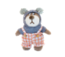 小熊汉斯羊角毛衣黛丝站挂件